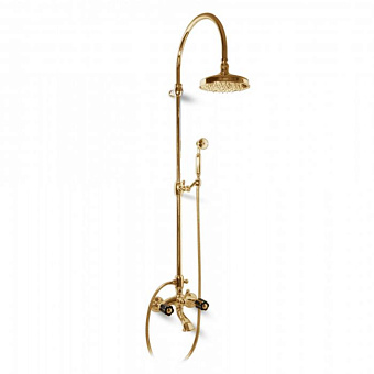 Душевая система Bongio Fleur Noir 12536OR0D золотой