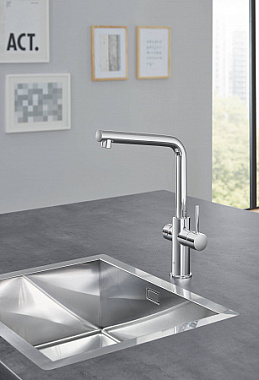 Смеситель для кухни GROHE Red II Duo 30325001 высокий излив хром