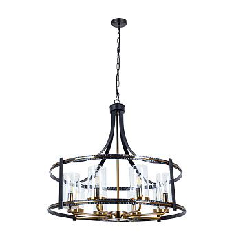 Люстра подвесная Arte Lamp AVIOR A7011SP-8BK 60Вт 8 лампочек E14