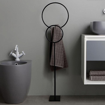 Полотенцедержатель Bertocci Moon 147 0374 0800 чёрный 22см
