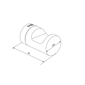 Крючок IDDIS NOA NOAWT10i41 белый матовый