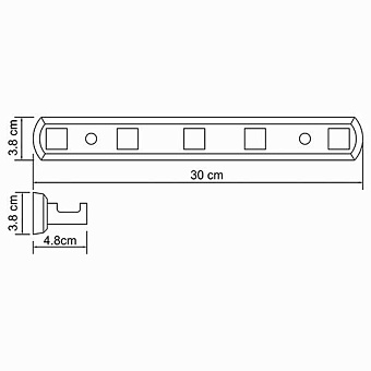 Крючок WASSERKRAFT Lippe K-6500 K-6575 хром