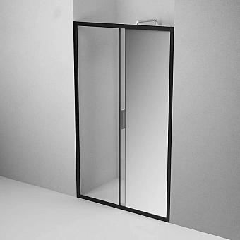 Душевая дверь AM-PM Gem Solo W90G-120-1-195BMir 195х120см стекло зеркальное