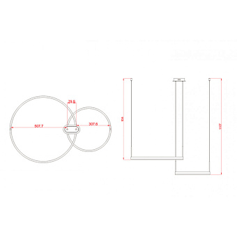 Светильник подвесной KINK Light Тор 08219,33P 60Вт LED
