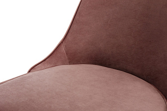 Кухонный стул AERO 50х58х91см велюр/сталь Rosa