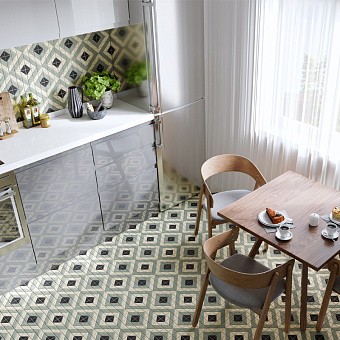 Керамическая мозаика Starmosaic Homework TR2-CH-SQ2 Albion Cube Olive 27,5х27,5см 1,52кв.м.