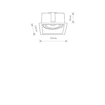 Светильник точечный встраиваемый Nowodvorski Mod 9413 75Вт GU10