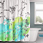 Шторка для ванной WASSERKRAFT Dill 180х180см зелёный/чёрный