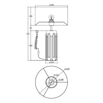 Настольная лампа Maytoni Muse MOD304TL-01G 60Вт E27