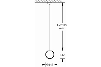 Светильник подвесной M3Light SPHERE_P 15128010 3Вт G9