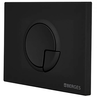 Кнопка для инсталляции BERGES NOVUM R5 soft touch чёрная