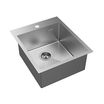 Мойка кухонная IDDIS Haze HAZ43S0i77 43х51см сатин