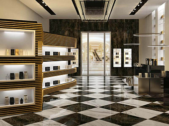 Матовый керамогранит Atlas Concord Россия Supernova Marble 610010000653 Elegant Honey 45х45см 1,215кв.м.