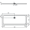 Душевой поддон IDEAL STANDARD ULTRAFLAT S K8281FT 70х170см