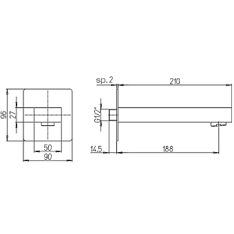 Излив Paini 84PZ430R