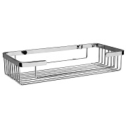 Полка в ванную прямоугольная WASSERKRAFT K-722 1-ярусная 13,3х27,5см хром