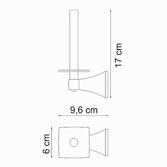 Держатель туалетной бумаги WASSERKRAFT Wern K-2500 K-2597 хром