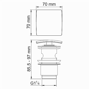 Донный клапан WASSERKRAFT A167