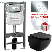 Инсталляция с унитазом Ceramica Nova Metropol CN4002MB_1001CH_1000