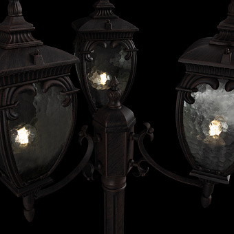 Светильник ландшафтный Maytoni Fleur O414FL-03BZ 60Вт IP44 E27 бронза антик