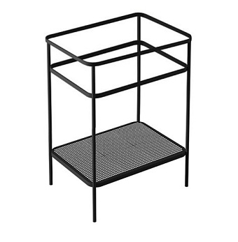 Полка в ванную прямоугольная ArtCeram Fuori Scala TFA007 17 1-ярусная 42,5х57см чёрный
