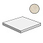 Плитка для ступеней Atlas Concord Италия MARVEL STONE ATEF Cream Prestige Scalino Ang. Dx 33х33см 0,109кв.м. матовая