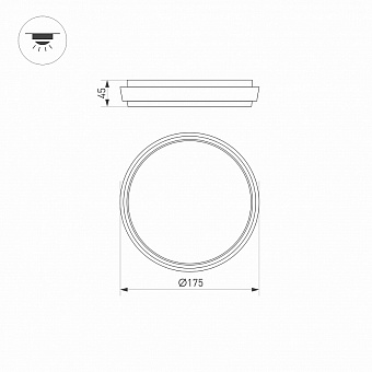 Светильник фасадный Arlight LGD-Giro 029948 10Вт IP54 LED чёрный