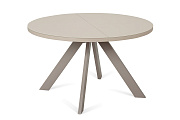 Кухонный стол раскладной AERO 120х120х73,5см закаленное стекло/сталь Cap Glass