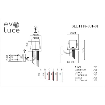 Бра Evoluce ALLURIA SLE1118-801-01 40Вт E14