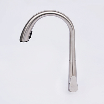 Смеситель для кухни WASSERKRAFT A8617 выдвижной излив серый