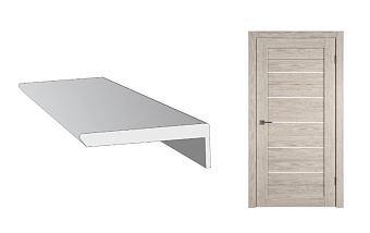 L-образный наличник Владимирская фабрика дверей Cappuccino МДФ 70х8мм