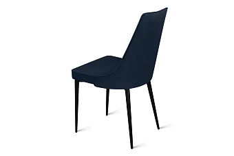 Кухонный стул AERO 50х58х91см велюр/сталь Dark Blue