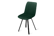 Кухонный стул поворотный AERO 45х52х87см велюр/сталь Dark Green