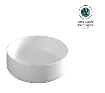 Раковина накладная ArtCeram Cognac COL001 50 00 42х42см