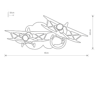 Спот Nowodvorski Plane 6903 70Вт 2 лампы GU10