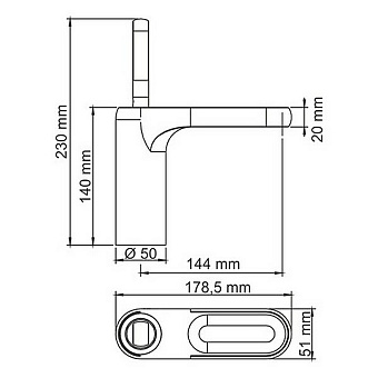Смеситель для раковины WASSERKRAFT Kammel 1803 хром
