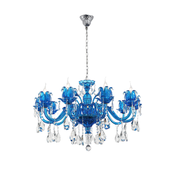 Люстра подвесная Lucia Tucci ASHANTI 1250.10 blu 400Вт 10 лампочек E14