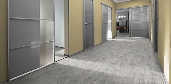 Пробковый пол CORKSTYLE WOOD-GLUE 915х305х6мм Castle Oak White Castle Oak White_GLUE 3,36кв.м