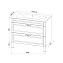 Тумба с раковиной IDDIS Oxford OXF10W1i95K 47х100,3х81см