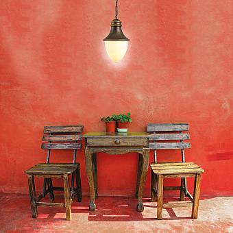 Светильник фасадный Arte Lamp VIENNA A1317SO-1BN 75Вт IP44 E27 золотой/чёрный