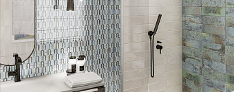 Настенная плитка MAINZU BELLAGIO PT03243 Arco Blu 30х10см 1,02кв.м. глянцевая
