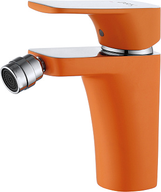 Смеситель для биде D&K BerlinKunste DA1432213 оранжевый/хром