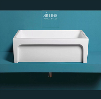 Мойка кухонная SIMAS Top E Lavabi D'Arredo Q500bi 75х50см белый