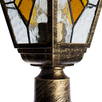 Светильник ландшафтный Arte Lamp BERLIN A1017PA-1BN 75Вт IP44 E27 золотой/чёрный