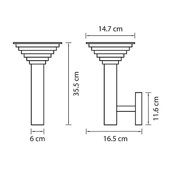 Светильник фасадный Lightstar Piatto 379637 7Вт IP55 LED чёрный