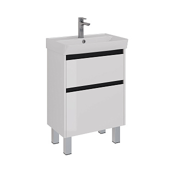 Тумба под раковину напольная LEMARK Combi LM03C60T-black 35х57,4х65см