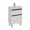 Тумба под раковину напольная LEMARK Combi LM03C60T-black 35х57,4х65см