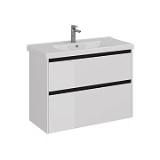 Тумба под раковину напольная LEMARK Combi LM03C100T-black 45х95,8х65см