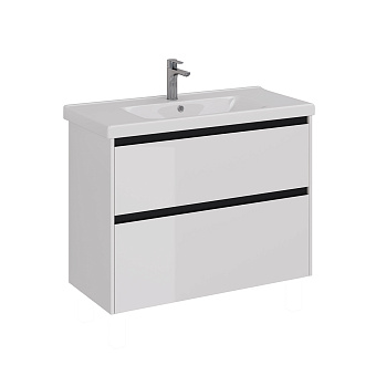 Тумба под раковину напольная LEMARK Combi LM03C100T-black 45х95,8х65см