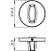 Фиксатор ARMADILLO WC-BOLT BK6 URS CP-8 39291 хром